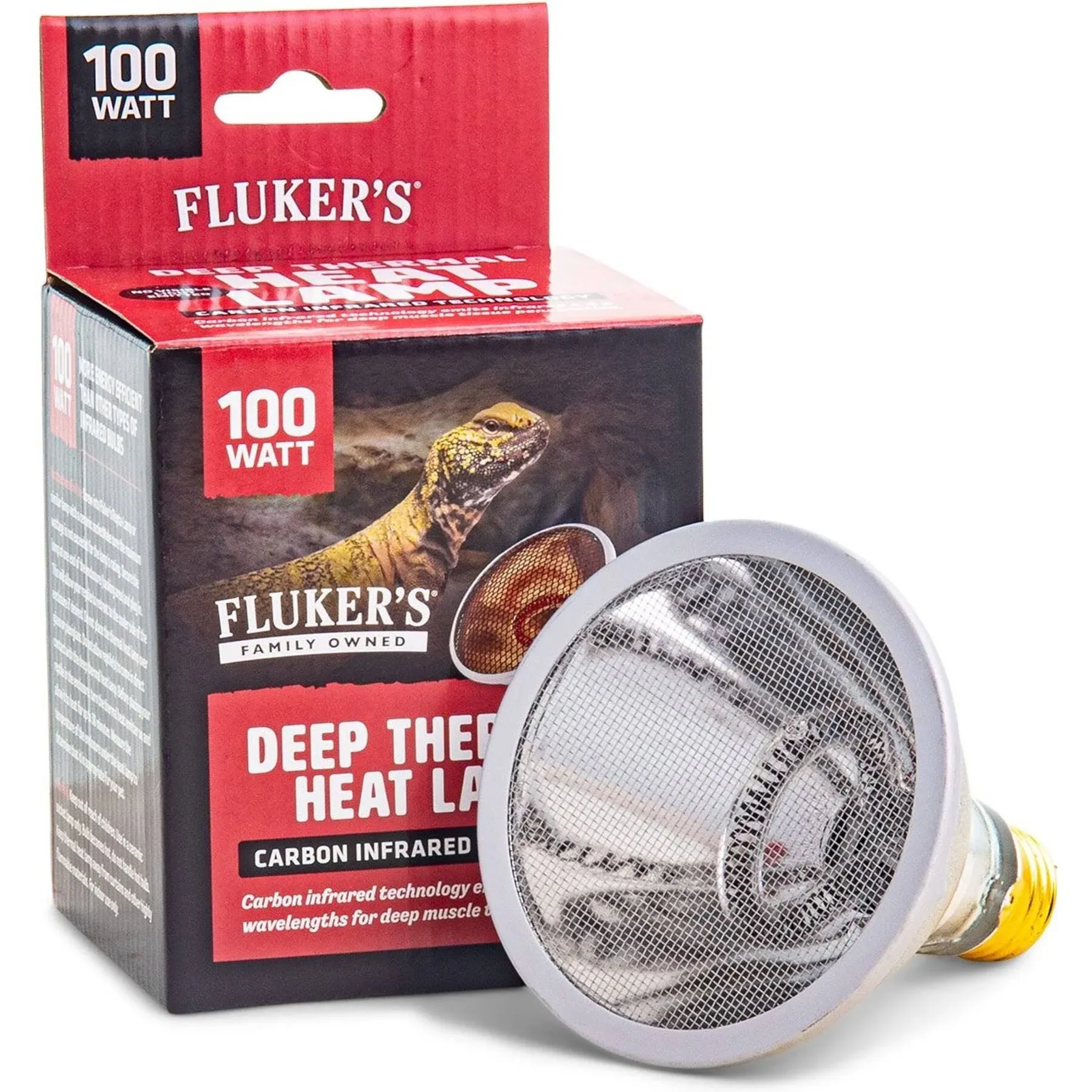 Flukers Deep Thermal Heat Lamp for Reptiles 100 watt 26012