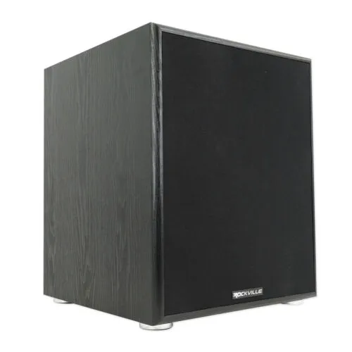 Rockville Rock Shaker 12" inch Black 800W Powered Home Theater Subwoofer Sub