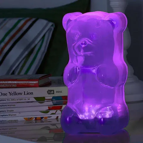 Squeezable Gummy Bear Night Light For Kids Room Babies Toddlers Nursery Recharge