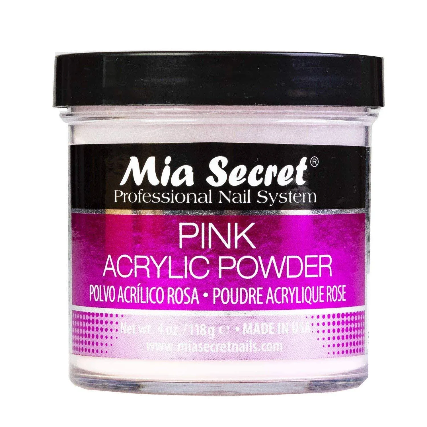 Mia Secret Cover Pink Acrylic Powder 4 oz