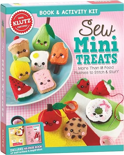 Klutz Sew Mini Treats Craft Kit, 8 inch Length x 1.5 inch Width x 9 inch Height