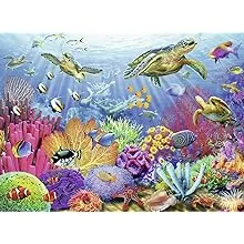 Ravensburger Tropical Waters 500 Piece Jigsaw Puzzle for Adults - 14661 - Every Piece is Unique, Softclick Technology Means Pieces Fit Together Perfectly