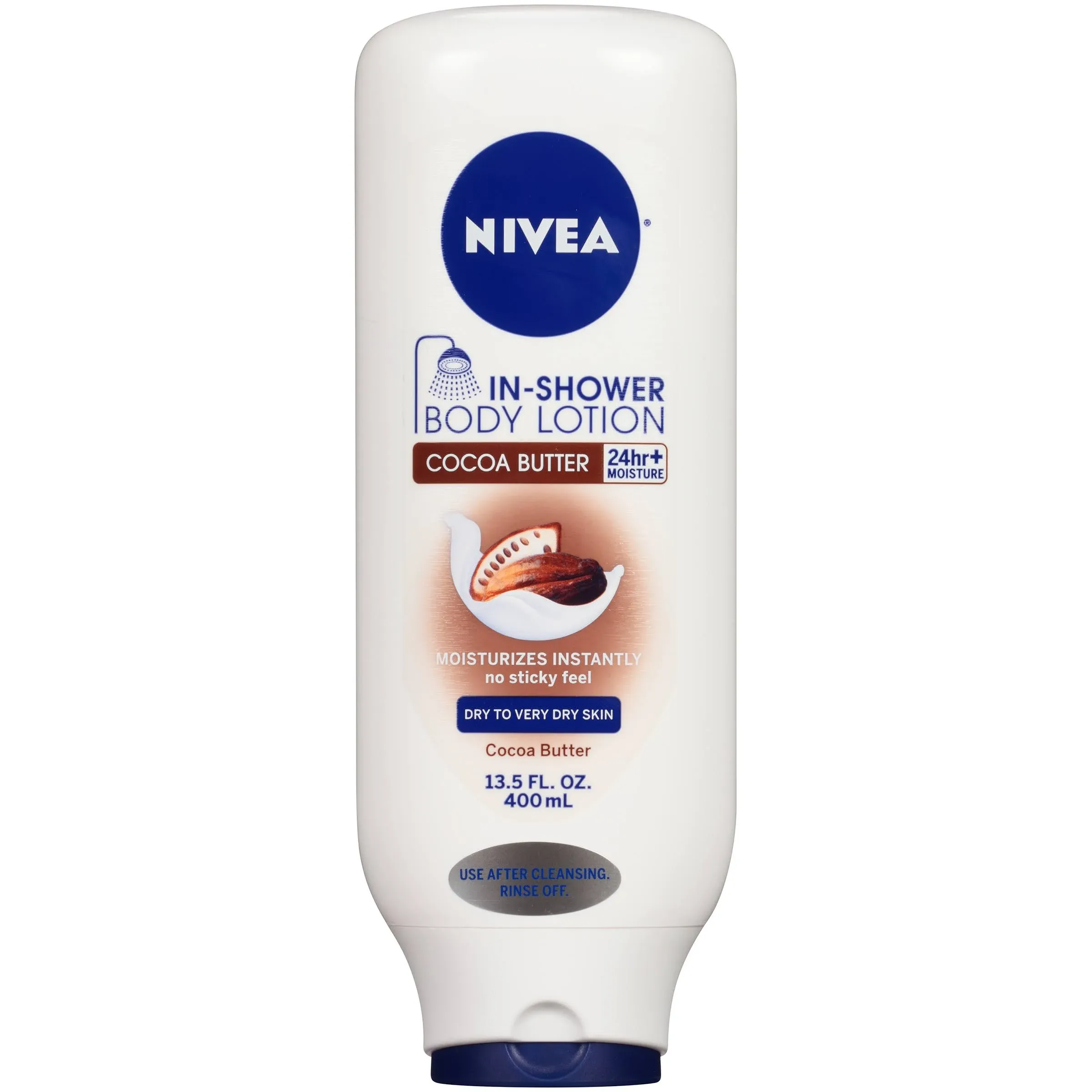 Nivea Body Lotion, In-Shower, Cocoa Butter - 13.5 fl oz