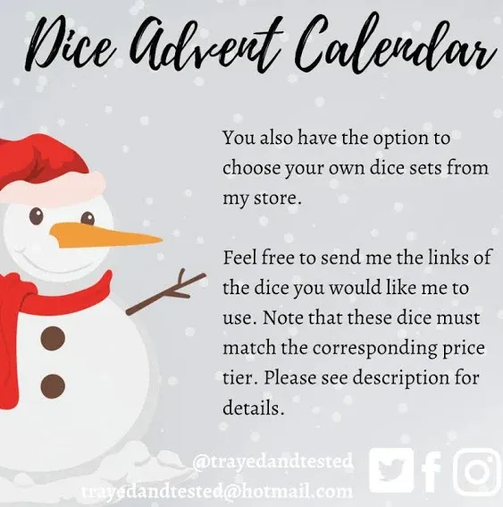 Dice Advent Calendar