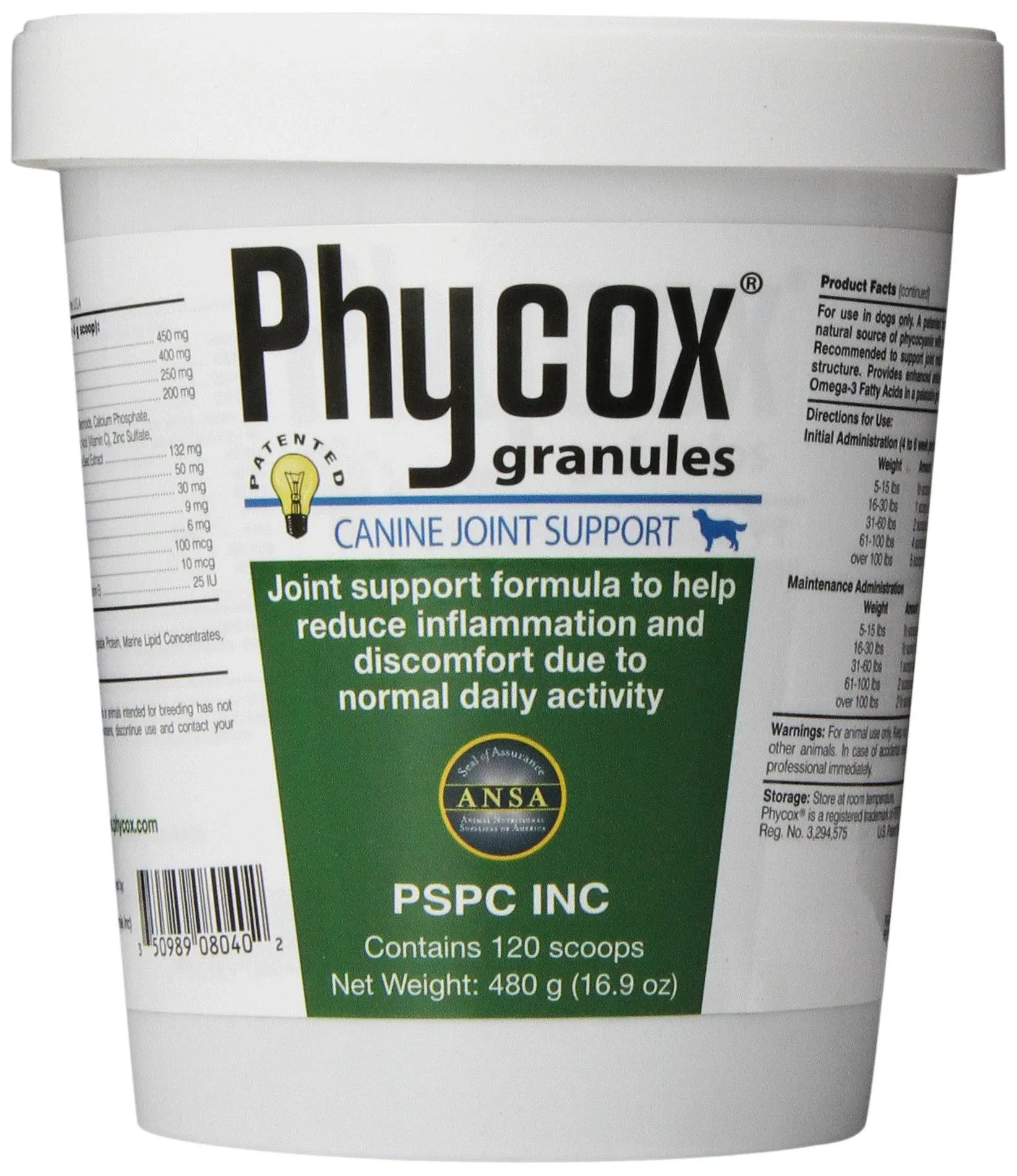 Phycox Granules Canine Joint Support - 16.9 oz