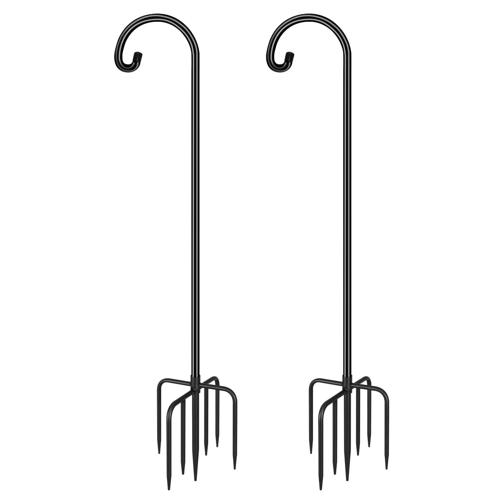 Feed Garden Shepards Hooks for Outdoor Bird Feeder Pole 60 inch Adjustable Tall Heavy Duty Shepherds Hooks for Hanging Plant BAS