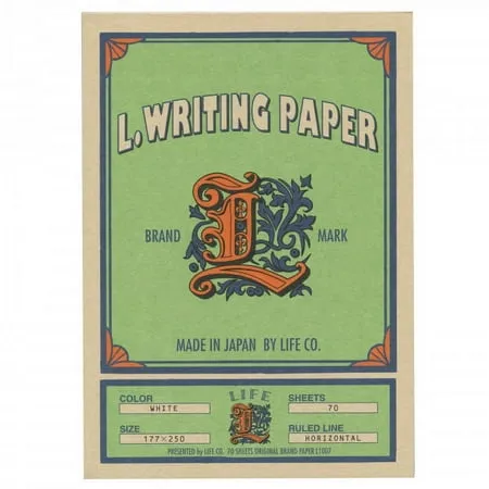 Life L. Writing Paper Pad