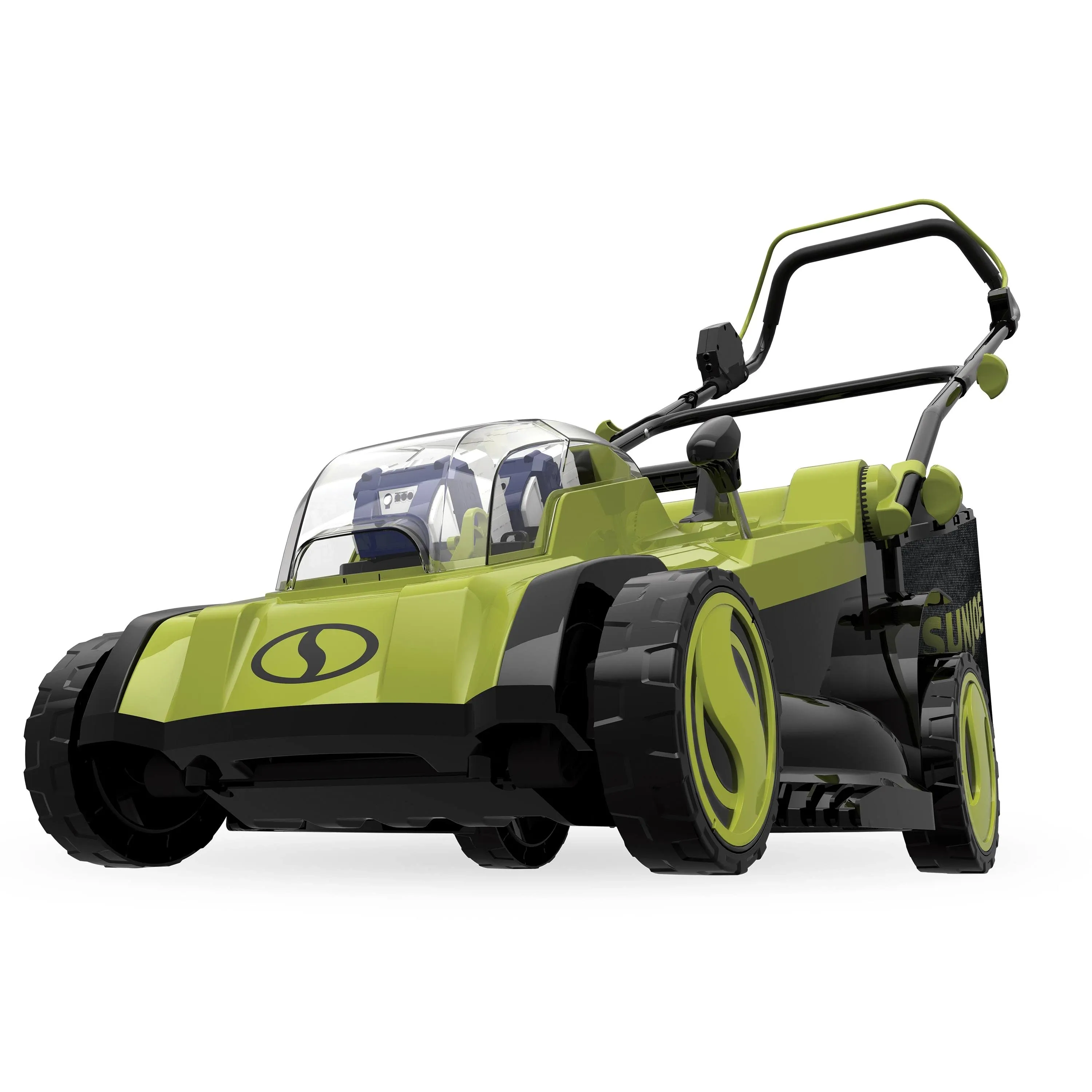 Sun Joe 24V-X2-17LM 48V iON 17 in Cordless Mulching Lawn Mower w/Grass Catcher, Green Core Tool Only