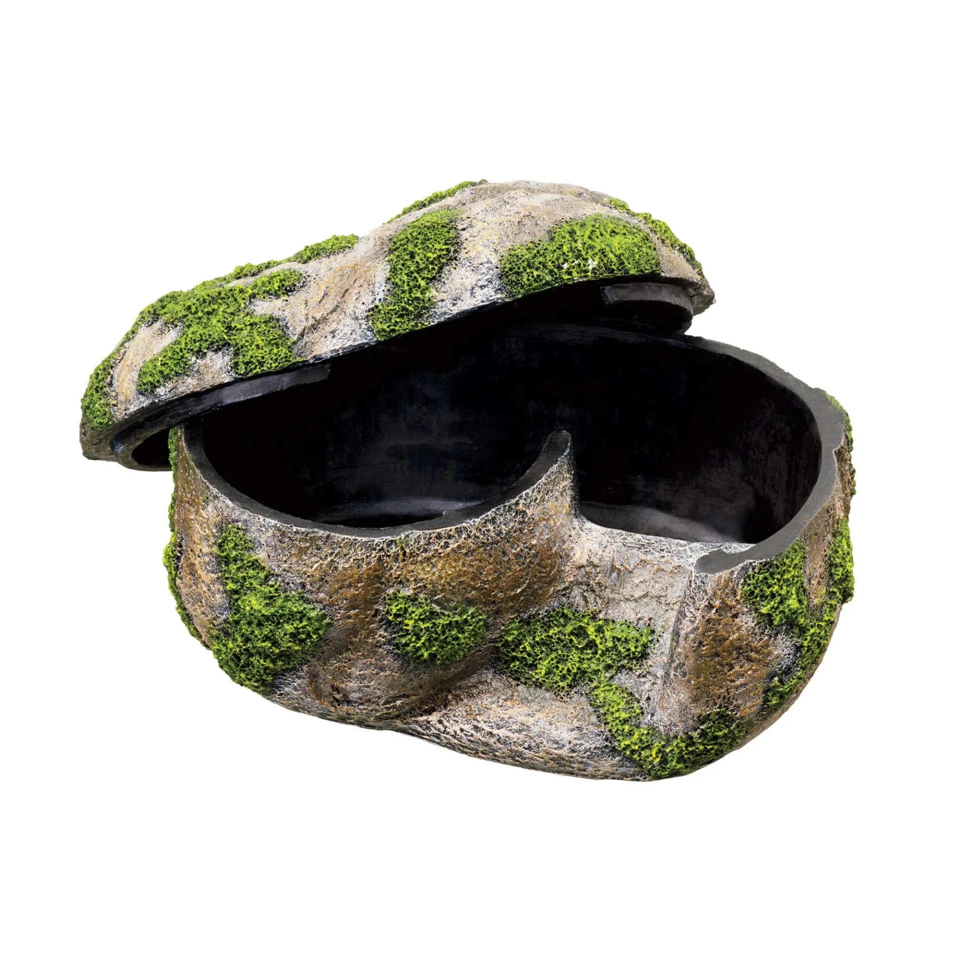 Zilla Naturalistic Hideaway Rock Lair, Size Medium 8.25"L x 5.75"W x 5"H