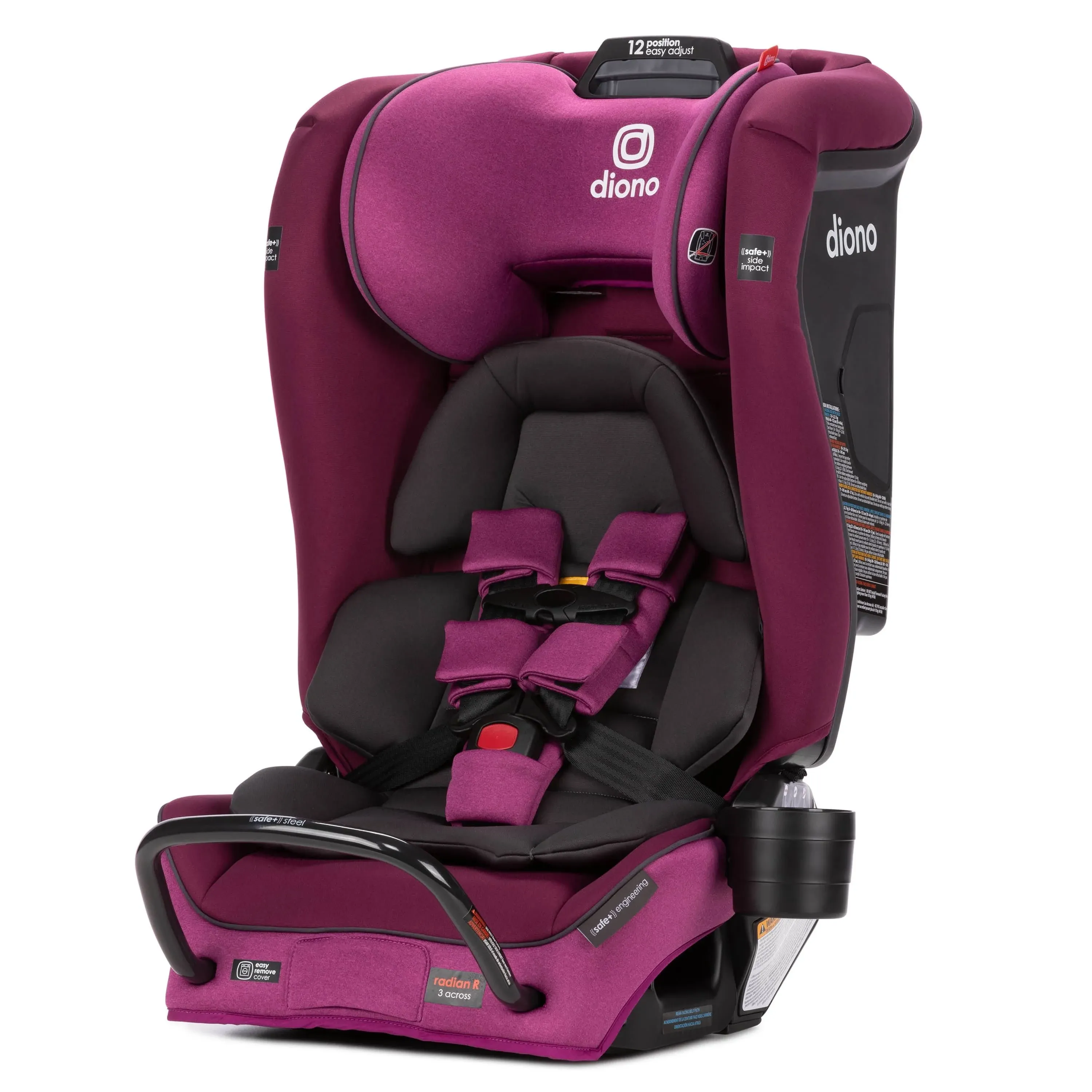 Diono Radian 3RXT Safe+ Convertible Car Seat Purple Plum