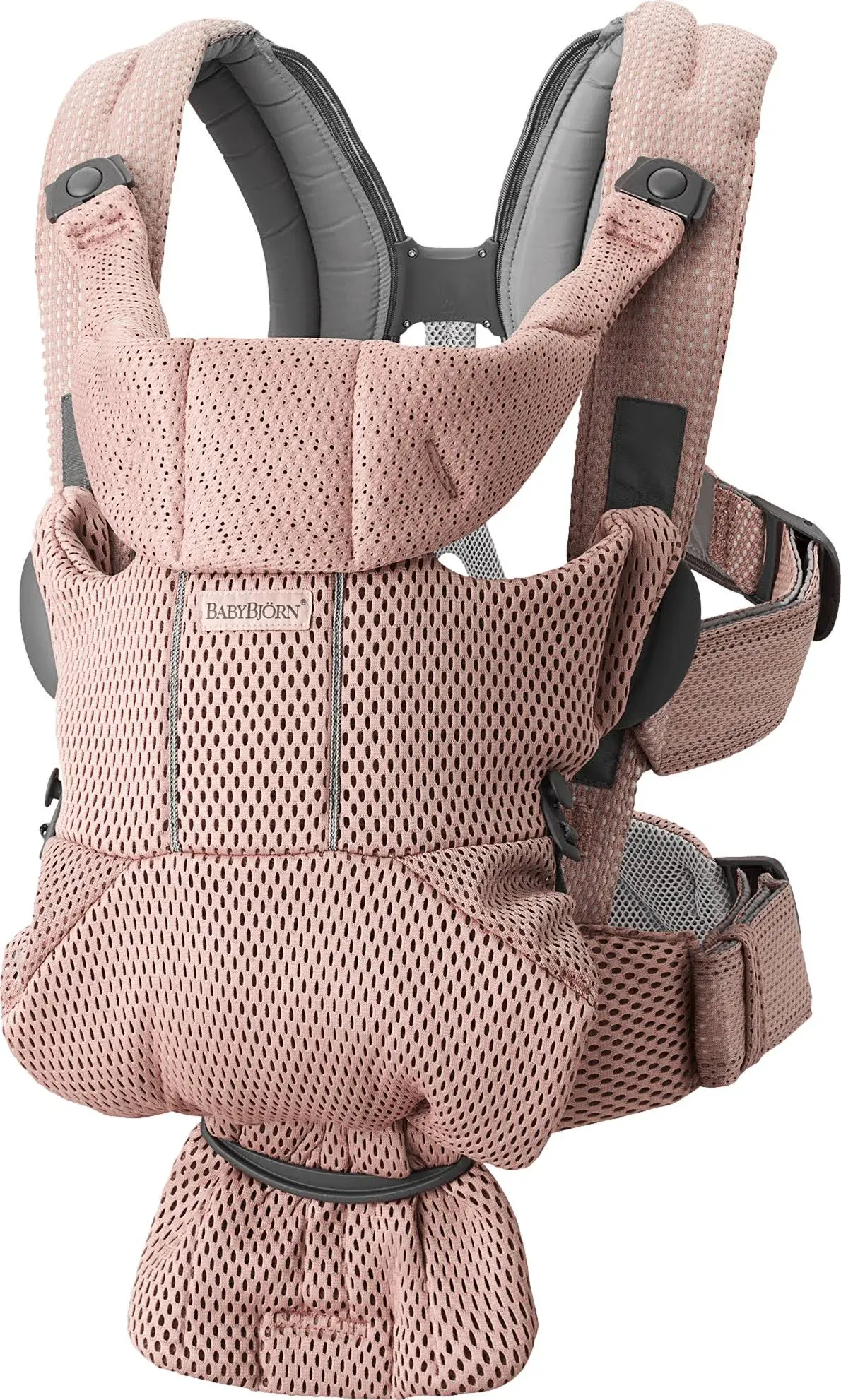 BabyBjörn Baby Carrier Free - Dusty Pink, 3D Mesh