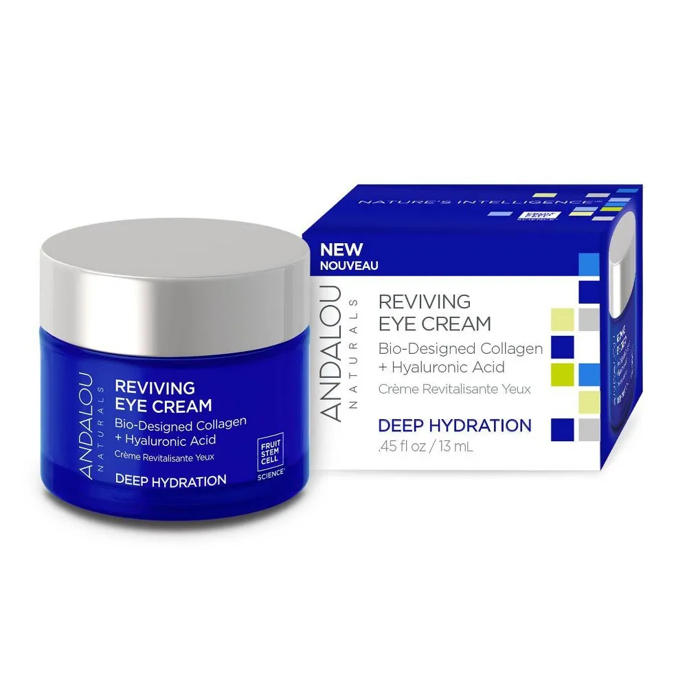 Andalou Naturals Deep Hydration Reviving Eye Cream, 0.45 Oz