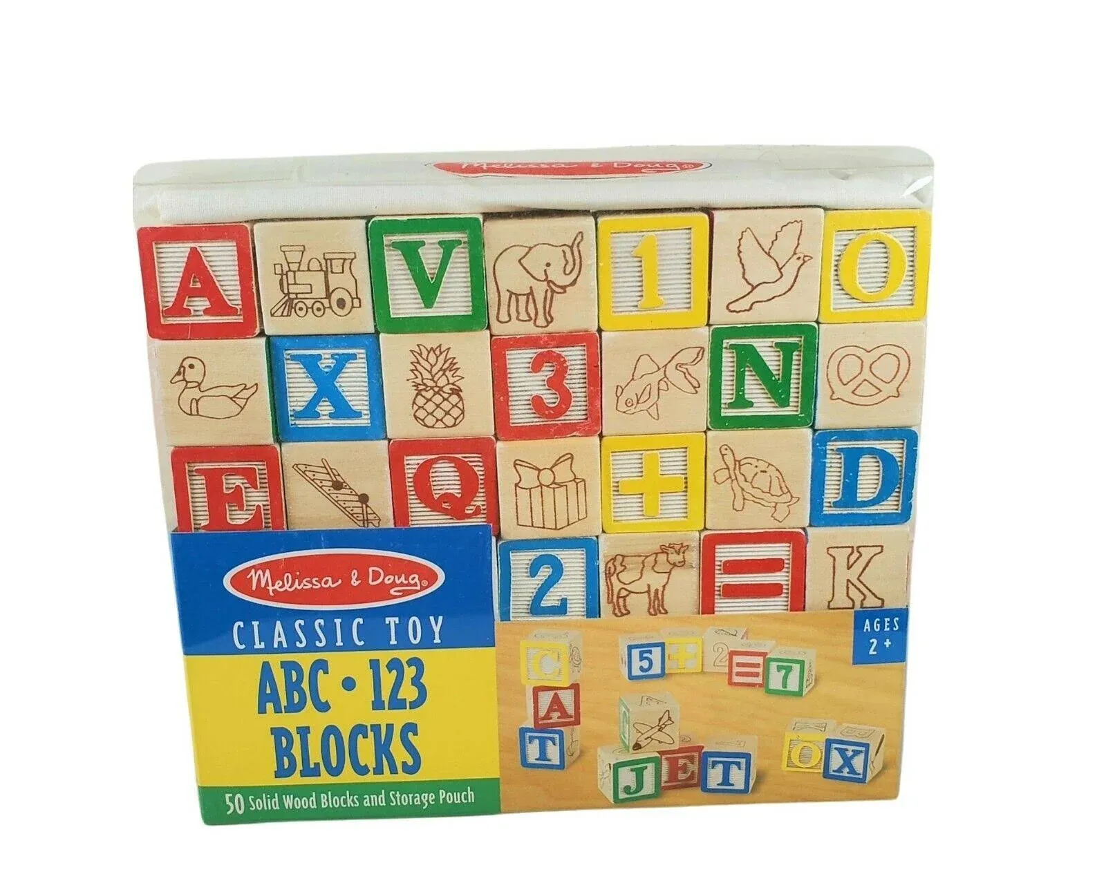 Melissa & Doug Classic Toy, ABC, 123 Blocks