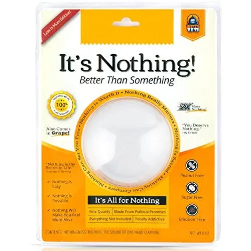 Witty Yeti Super Funny The Gift of Nothing Gag Gift