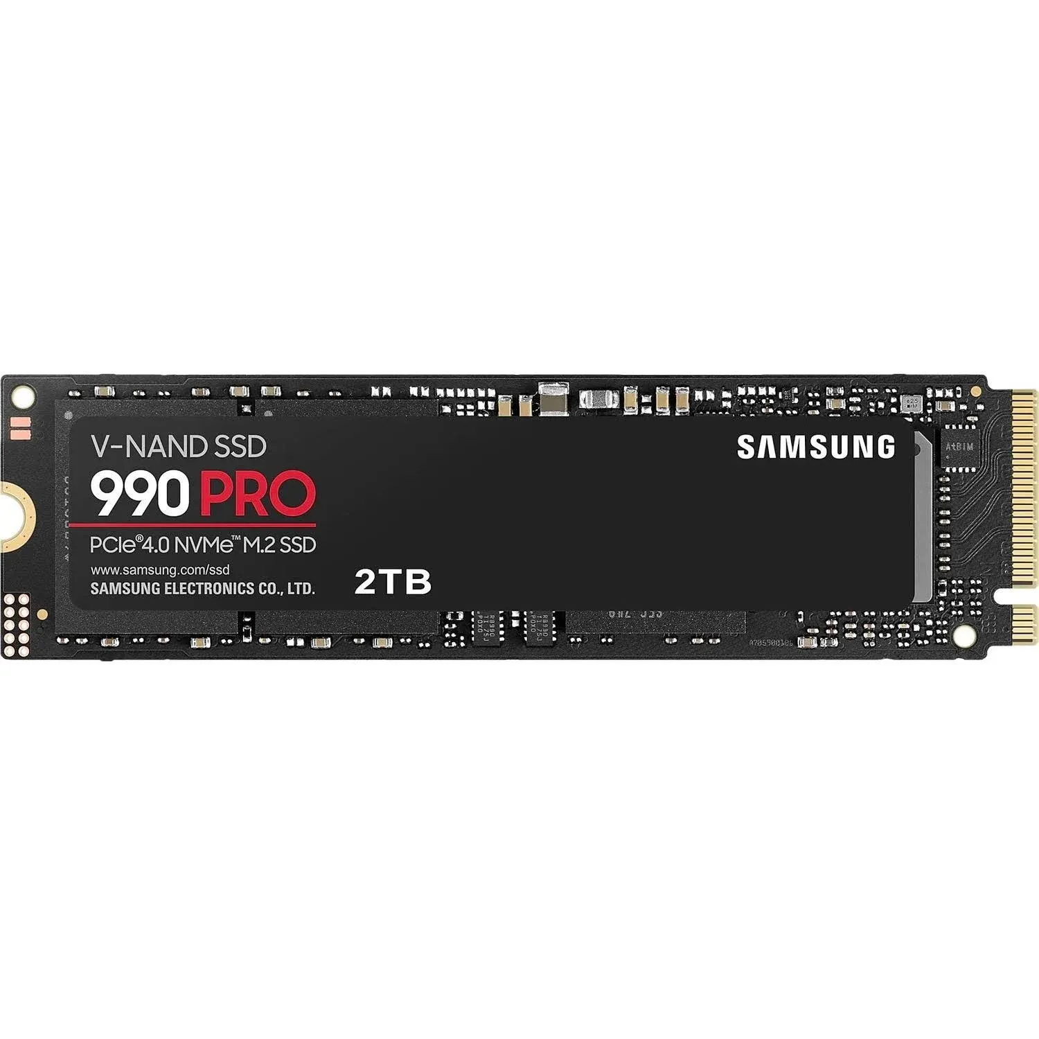 Samsung 990 PRO SSD 2TB PCIe 4.0 M.2 Internal Solid State Hard Drive, Fastest Speed for Gaming, Heat Control, Direct Storage and Memory Expansion for Video Editing, Heavy Graphics, MZ-V9P2T0B/AM