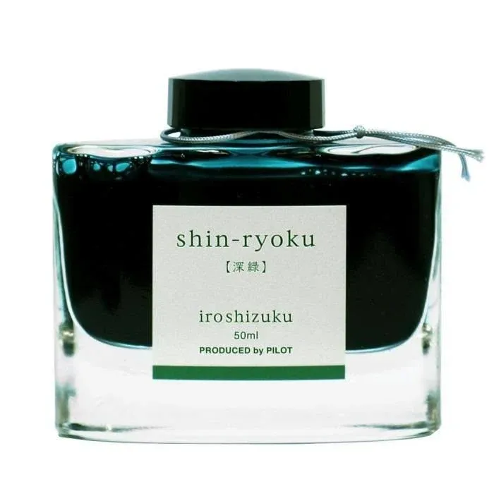 Pilot Namiki Iroshizuku Fountain Pen Ink 50ml Bottle Shin-ryoku INK-50-SHR