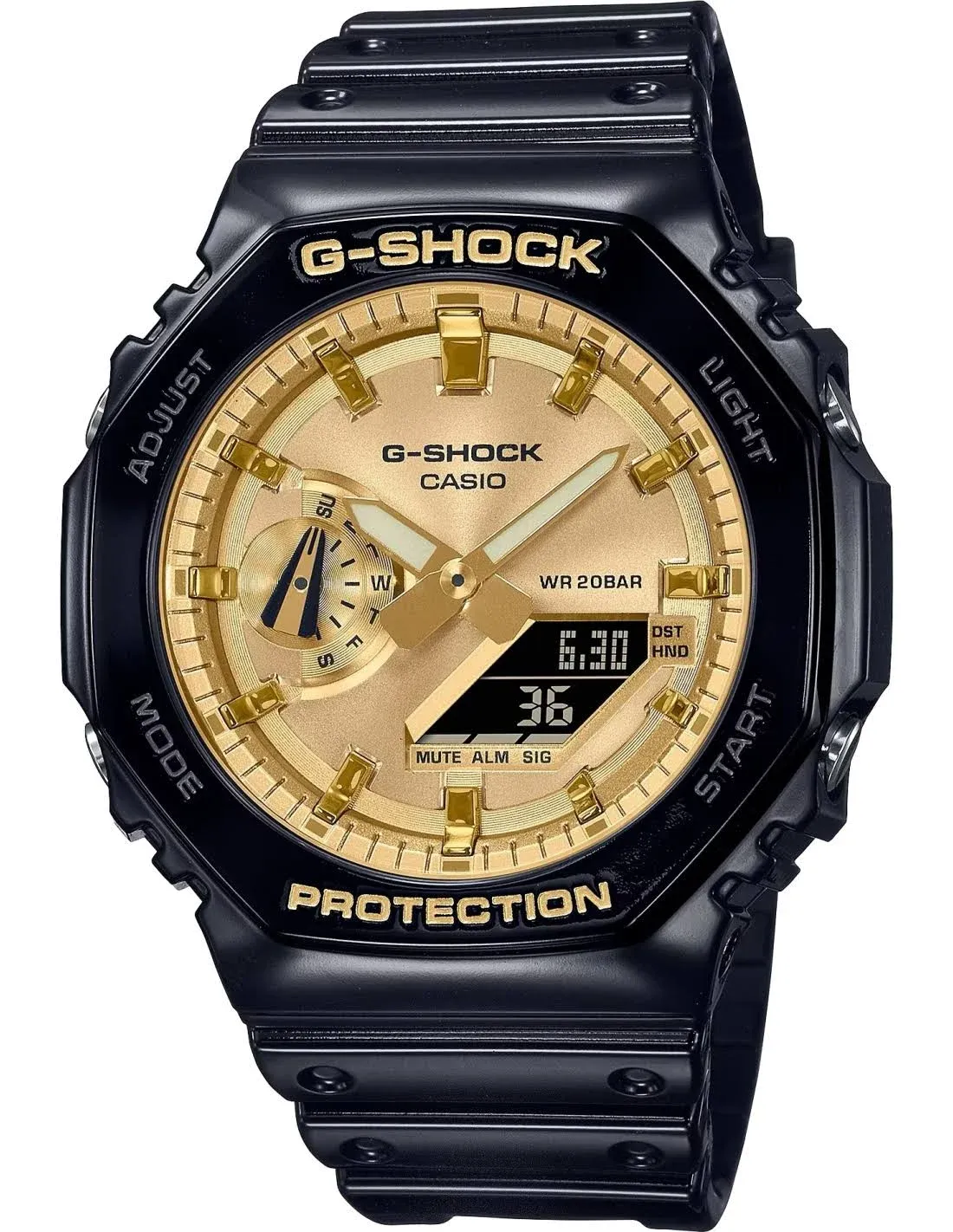 G-Shock GA2100GB-1A Watch Black/Gold