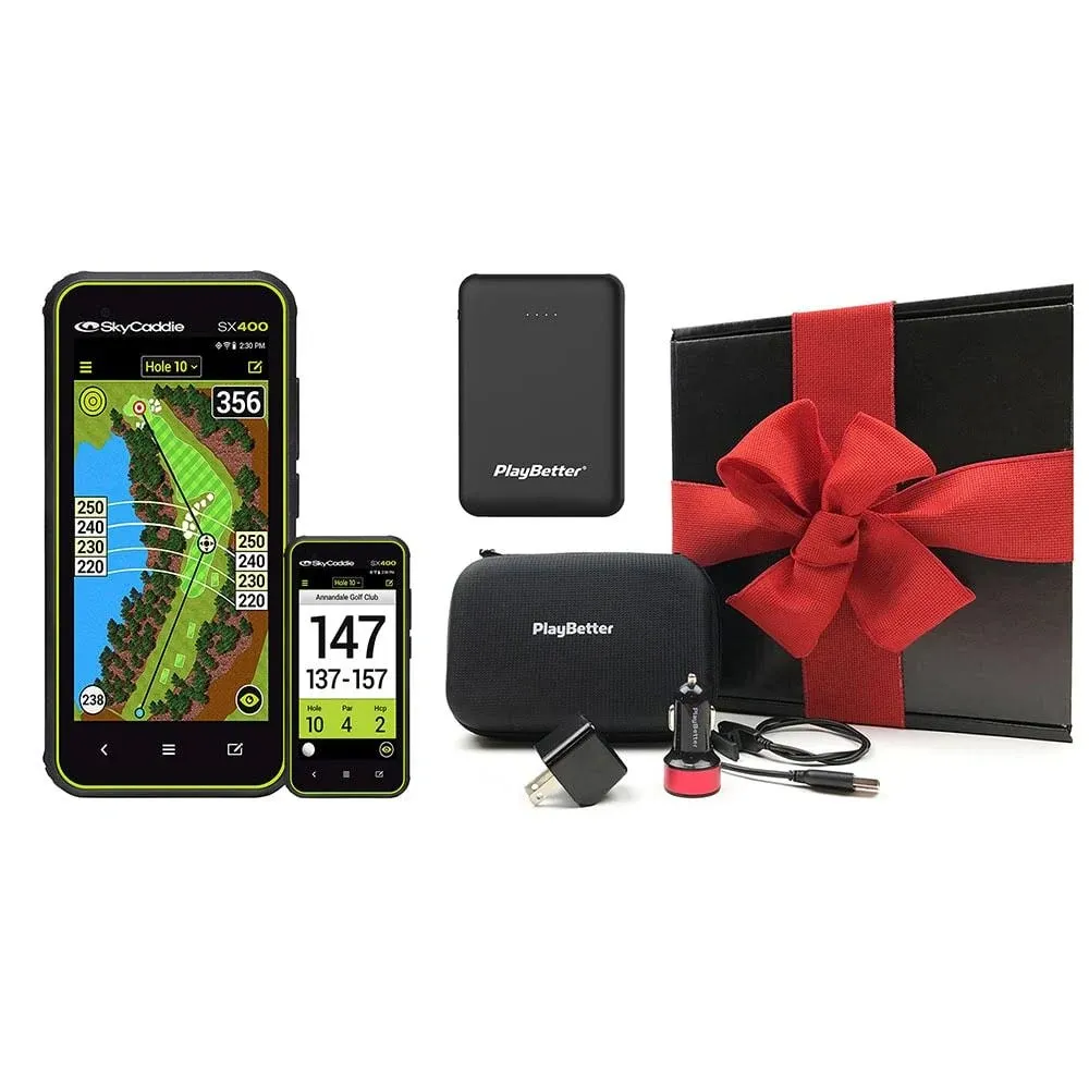 SkyCaddie SX400, Handheld Golf GPS with 4 inch Touch Display, Black, (Model: SX400 GPS) 