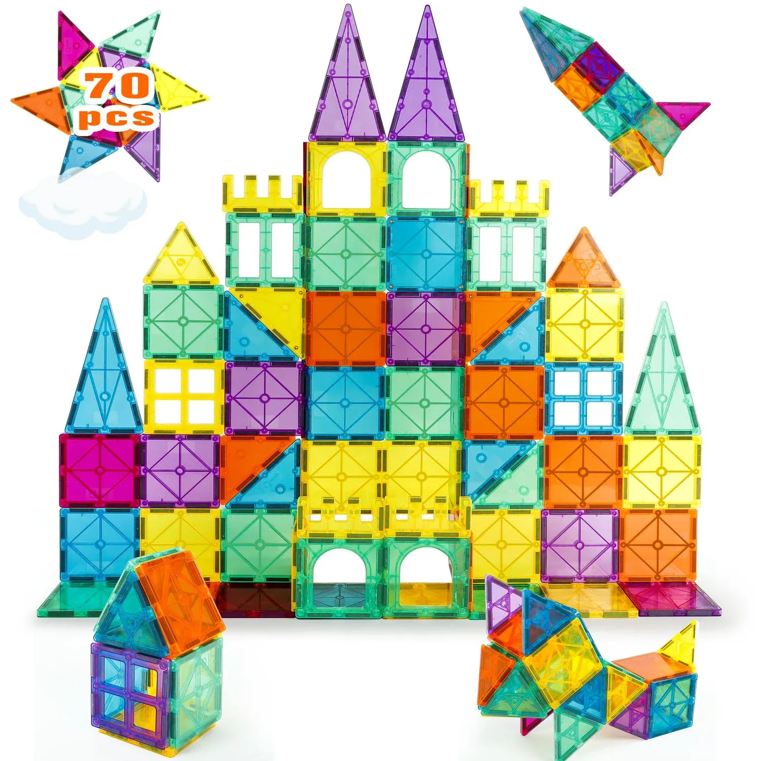 Neoformers 3D Magnetic Building Blocks Tile Set