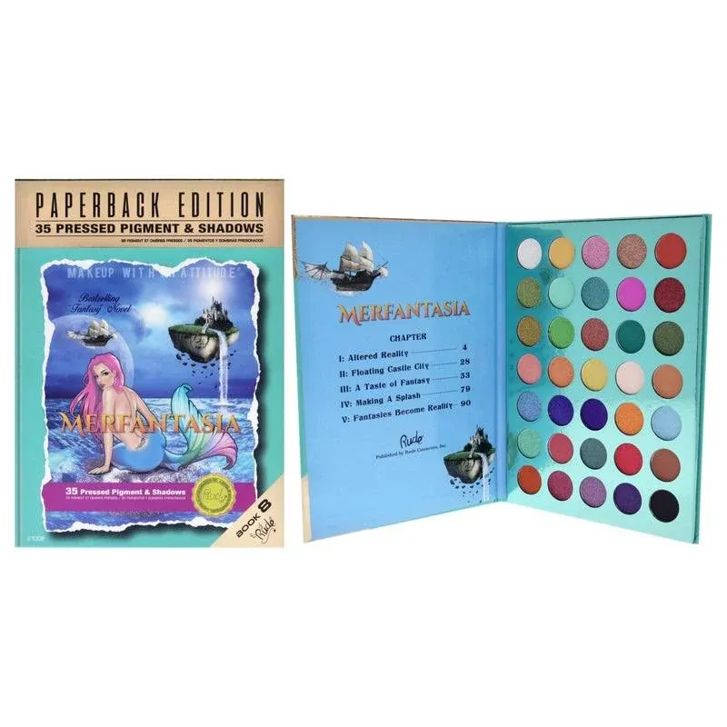 Rude Merfantasia Vegan Eyeshadow Palette Paperback Edition