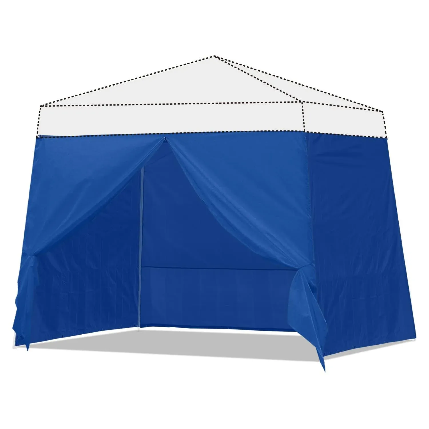 ABCCANOPY Slant Leg Side Wall 10x10ft basa/8x8ft top, Blue (4 Walls Only, NOT Including Frame and Top)