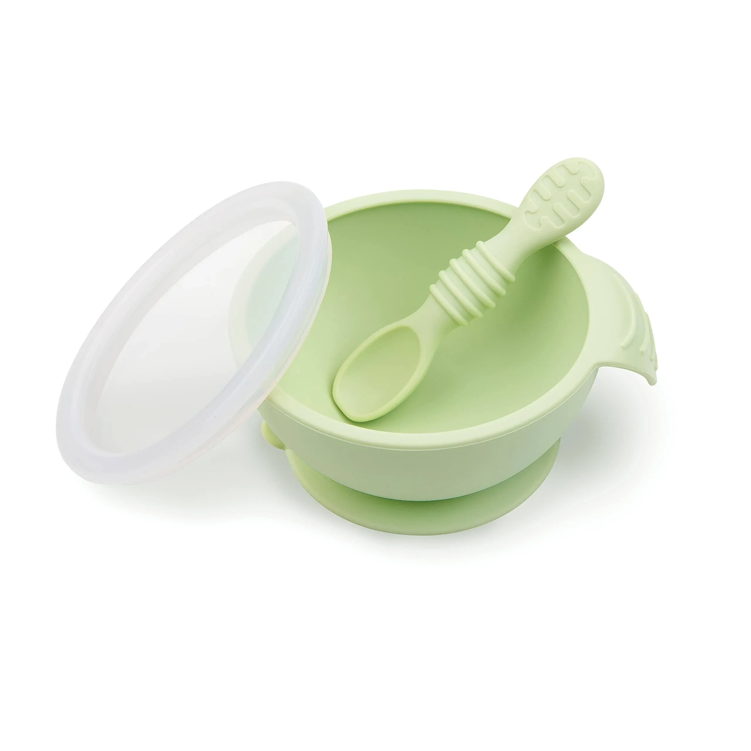 Bumkins Silicone First Feeding Set Sage