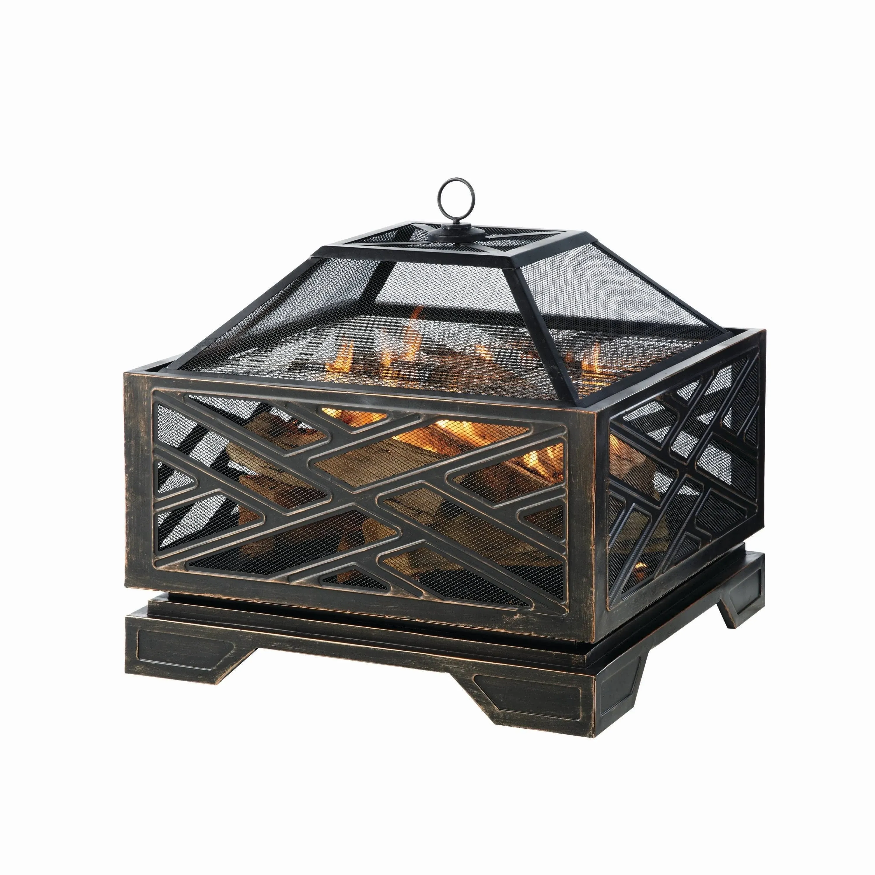 Pleasant Hearth - 26" Martin Deep Bowl Wood Burning Fire Pit