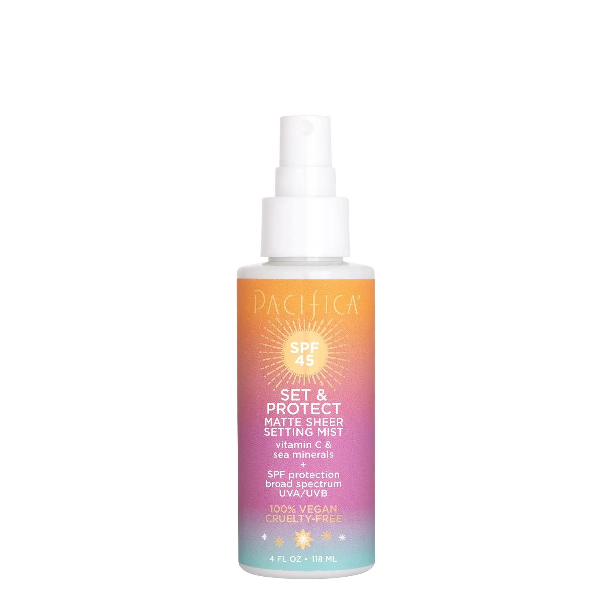 Pacifica Set & Protect Matte Sheer Setting Mist SPF 45 4 fl oz