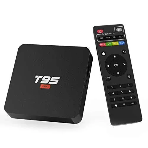 Android 10.0 TV Box, TUREWELL Android Box T95 Super 2GB RAM 16GB ROM Allwinner H3 Quad-Core Media Player Support 2.4GHz WiFi, 3D 4K H.265 Smart TV Box