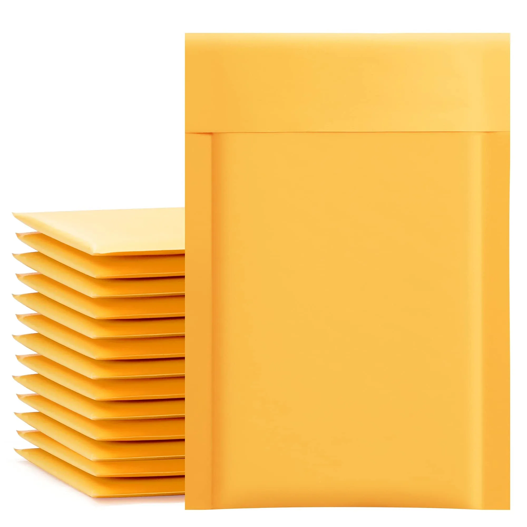 UCGOU Kraft Bubble Mailers 4X8 Inch 50 Pack Yellow Padded Envelopes #000 Small