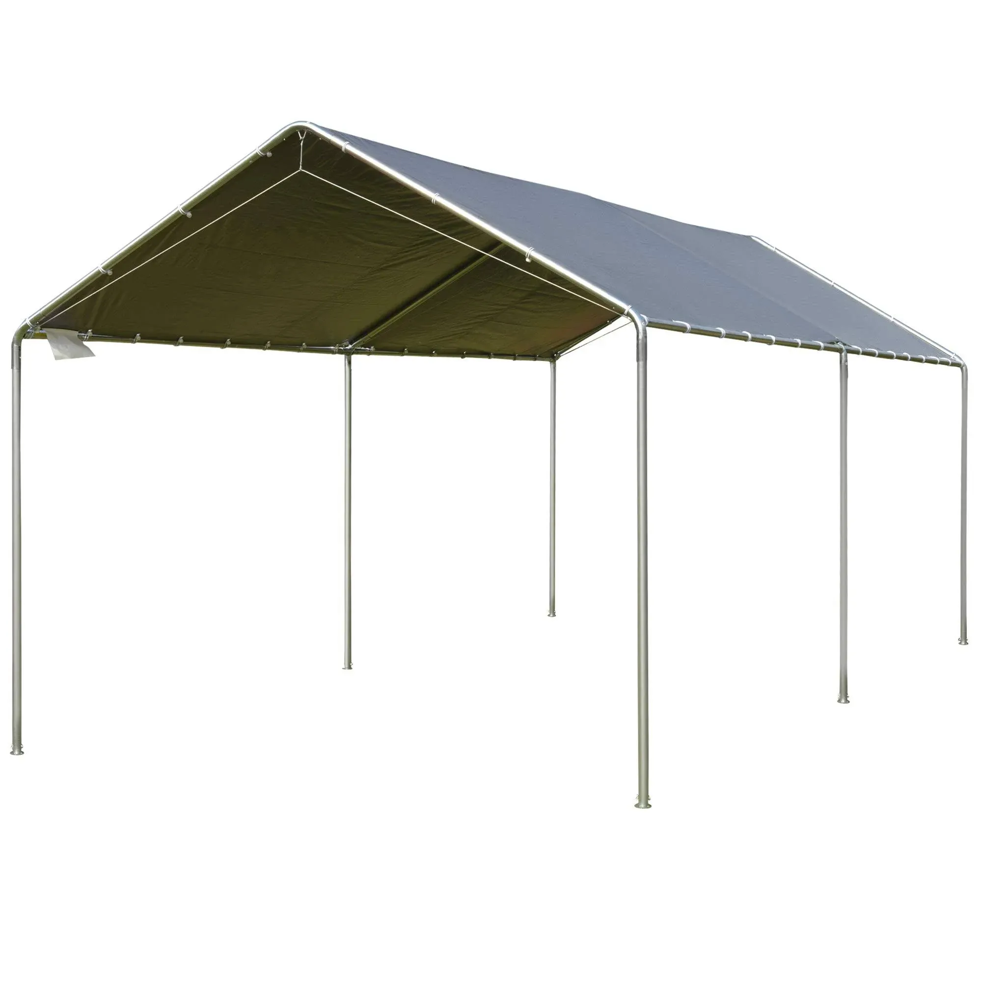 Outsunny 10'x20' Carport Heavy Duty Galvanized Car Canopy with Included Anchor ...