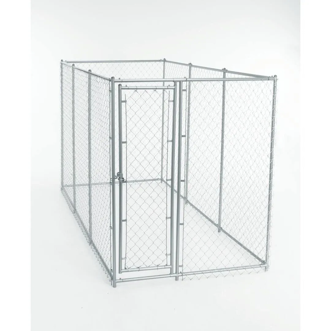 6 ft. H x 5 ft. W x 10 or 6 ft. H x 8 ft. W x 6.5 ft. L - 2-in-1 Galvanized Chain Link with PC Frame Box Kit