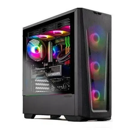 Skytech Eclipse Lite Gaming PC Desktop, AMD Ryzen 5 7600X, NVIDIA Geforce RTX 4060 Ti, 1TB SSD, 32GB RAM, Windows 11