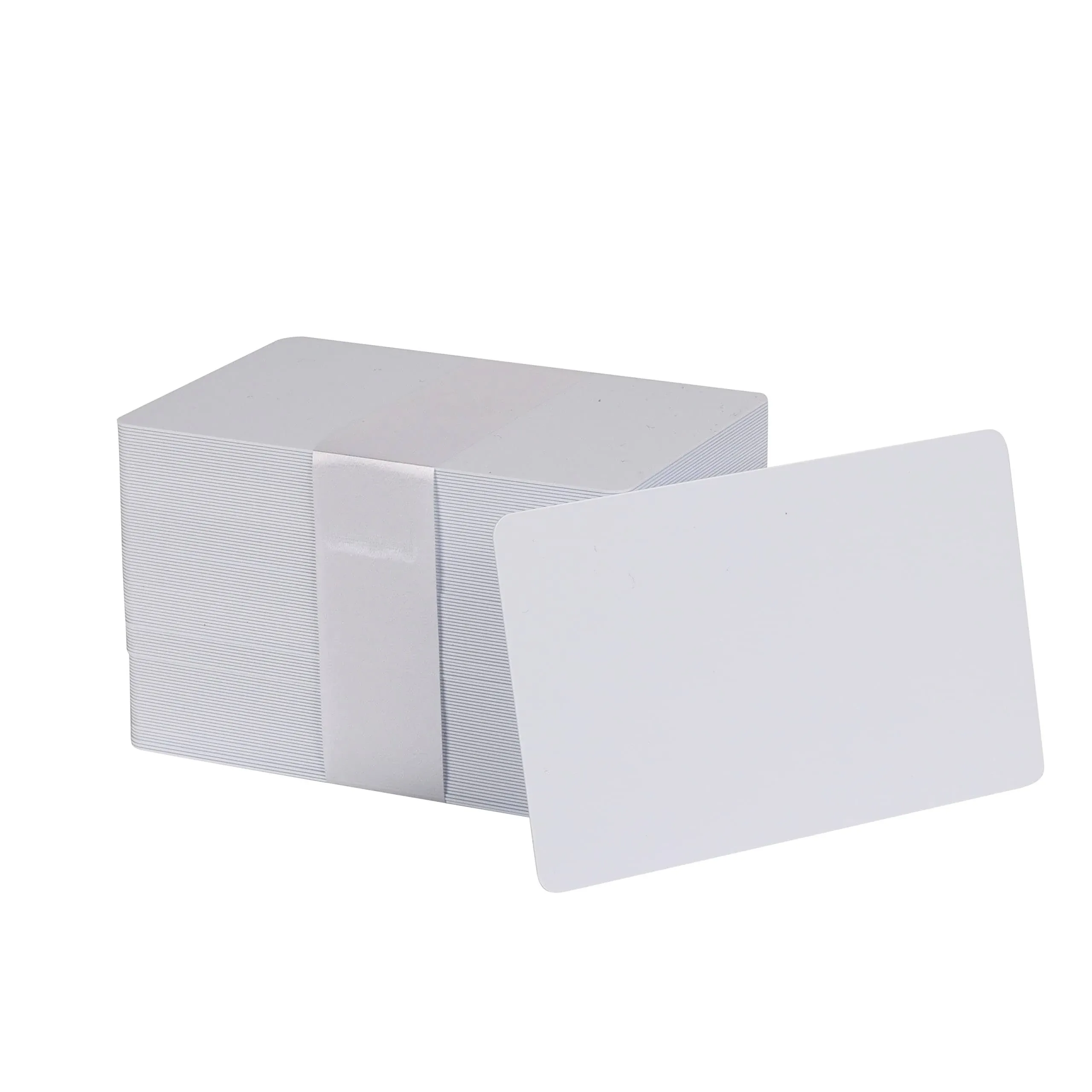 Pack of 100 White CR80 PVC Cards 20 Mil by easyIDea