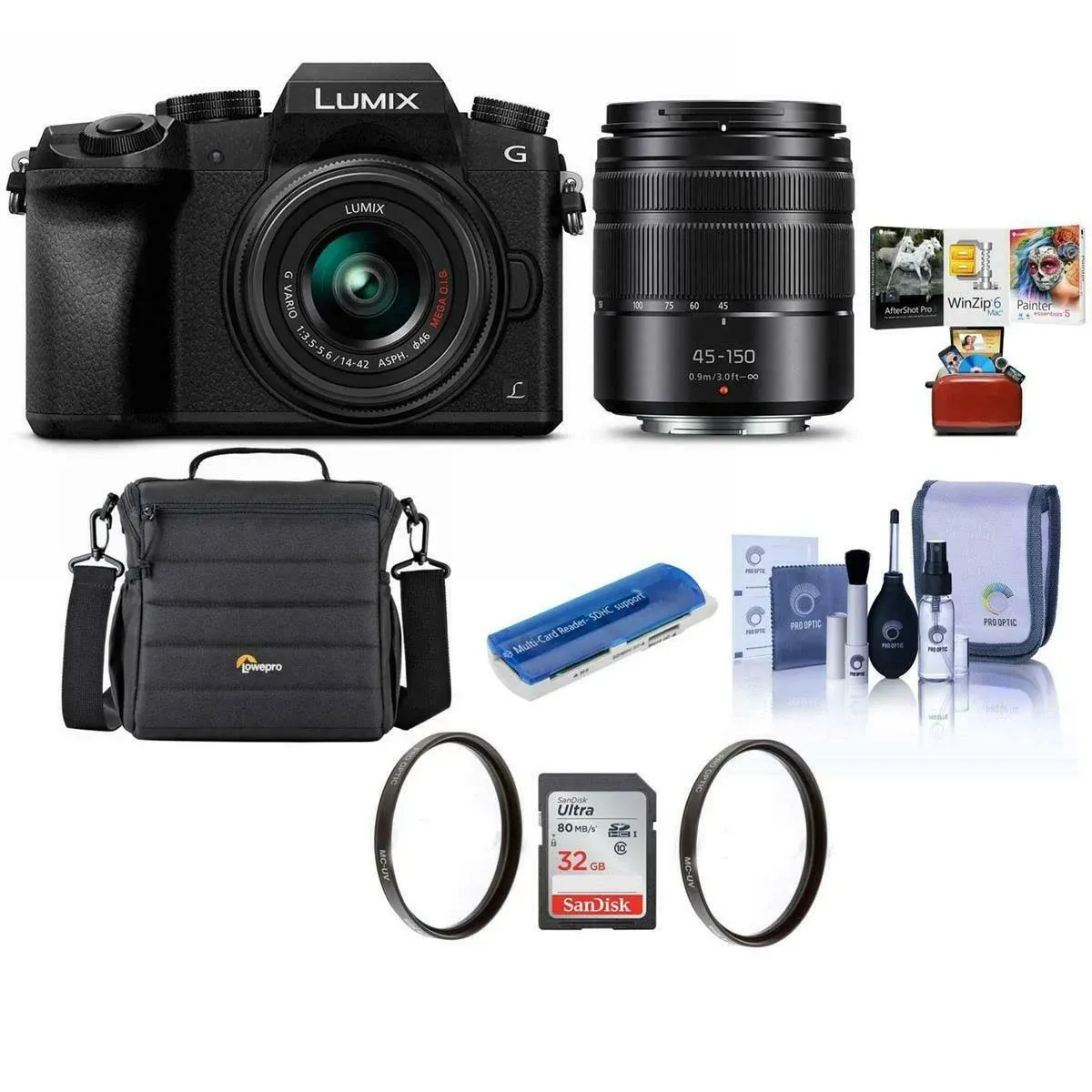 Panasonic Lumix G7 Mirrorless Camera with 14-42mm Lens