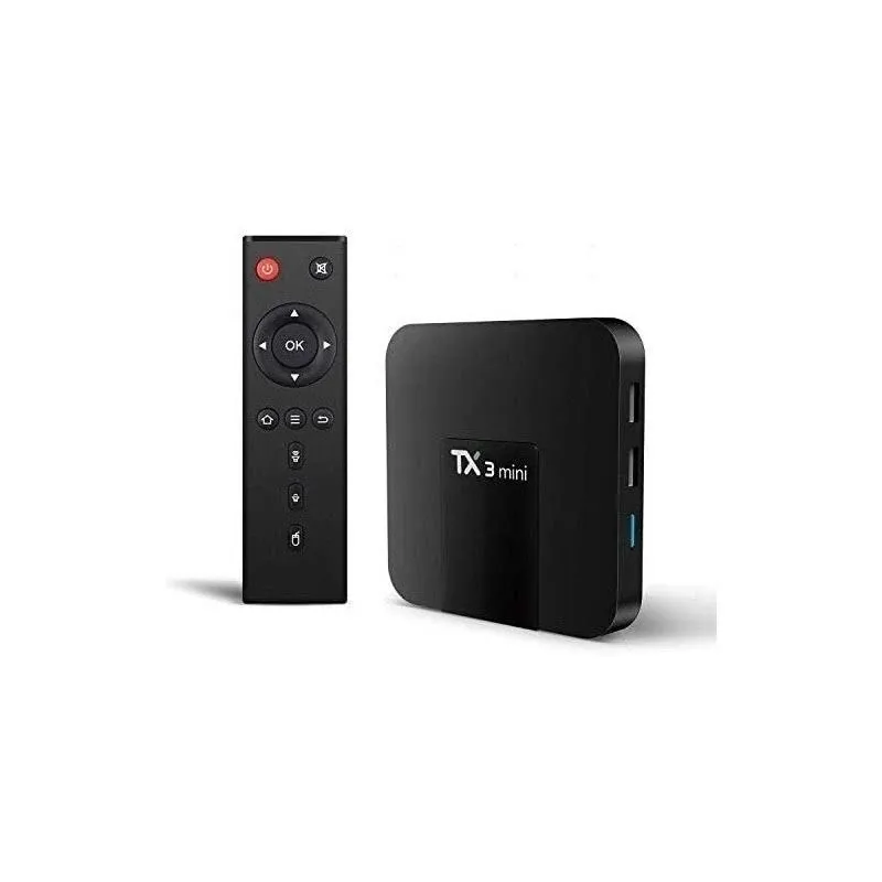 Android Tv Box, Tx3 Mini Android 10.0 Tv Box 2Gb Ram 16Gb Rom Quad Core 64 Bits Support Wifi 100M Lan Smart Tv Box 4K 3D Hdr Iptv Media Player