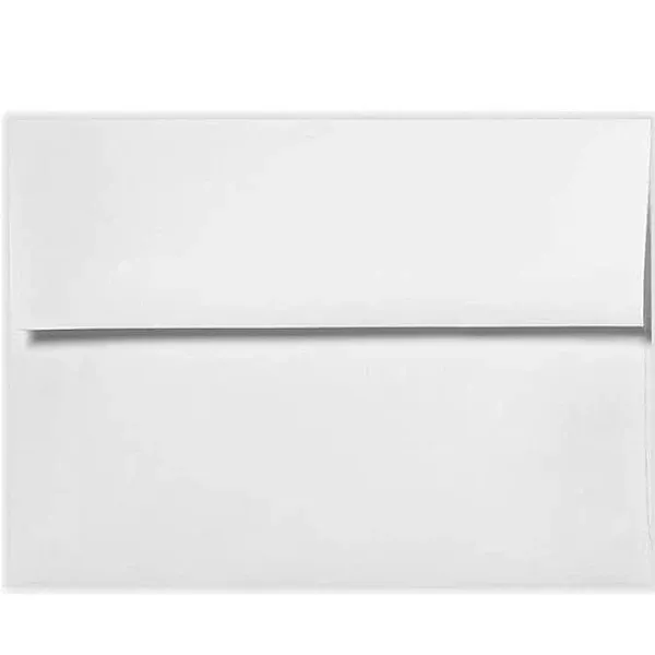 A6 Invitation Envelopes (4 3/4 x 6 1/2) - 70lb. Bright White (50 Qty.)