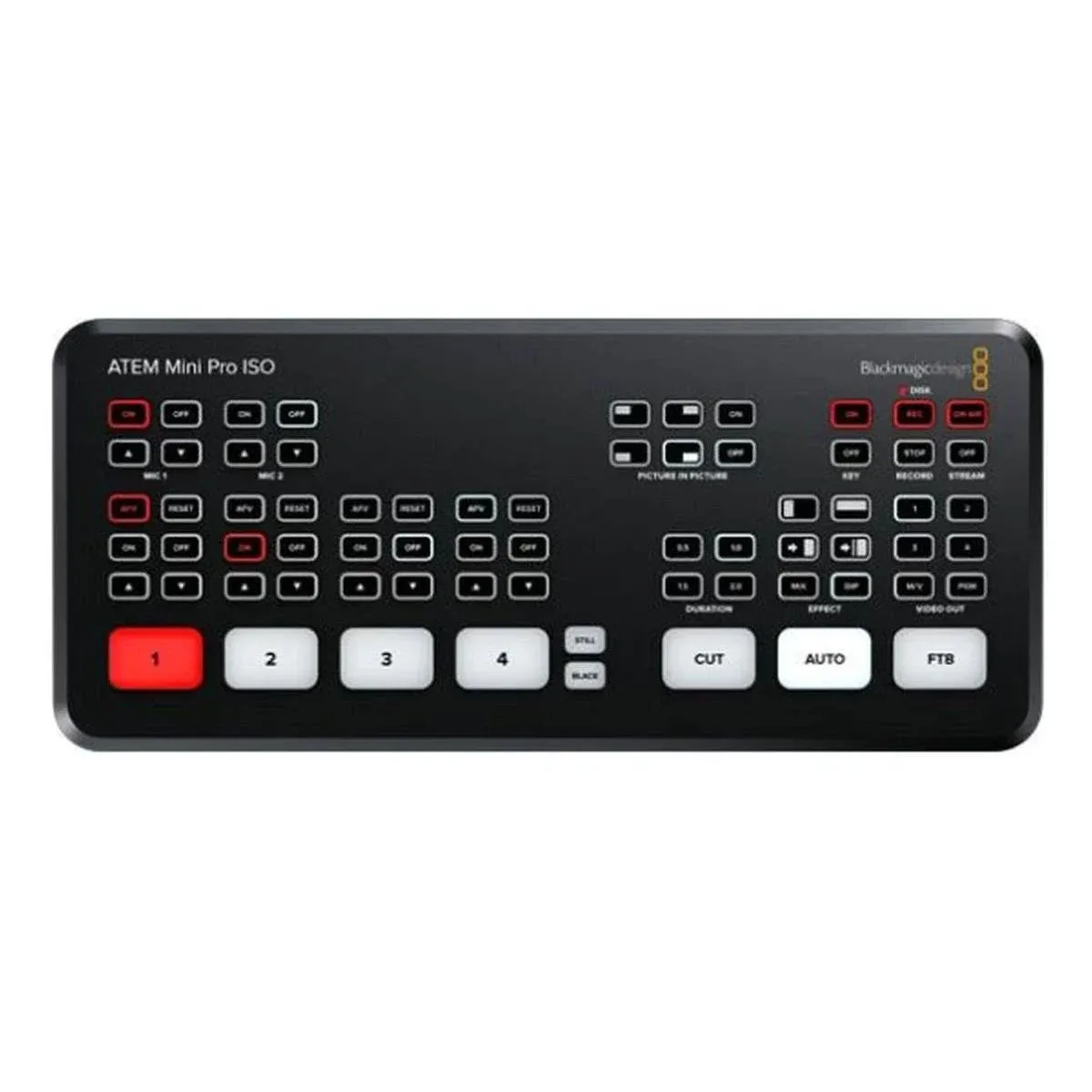 Blackmagic Atem Mini Pro ISO Live Production Switcher w/Adapter Cable/HDMI Cable