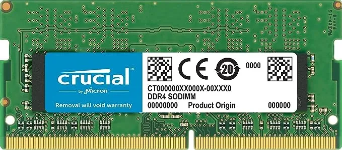 Crucial 8GB 2Rx8 DDR4 2400MHz  SODIMM RAM PC4-19200 1.2V CL17 Notebook Memory