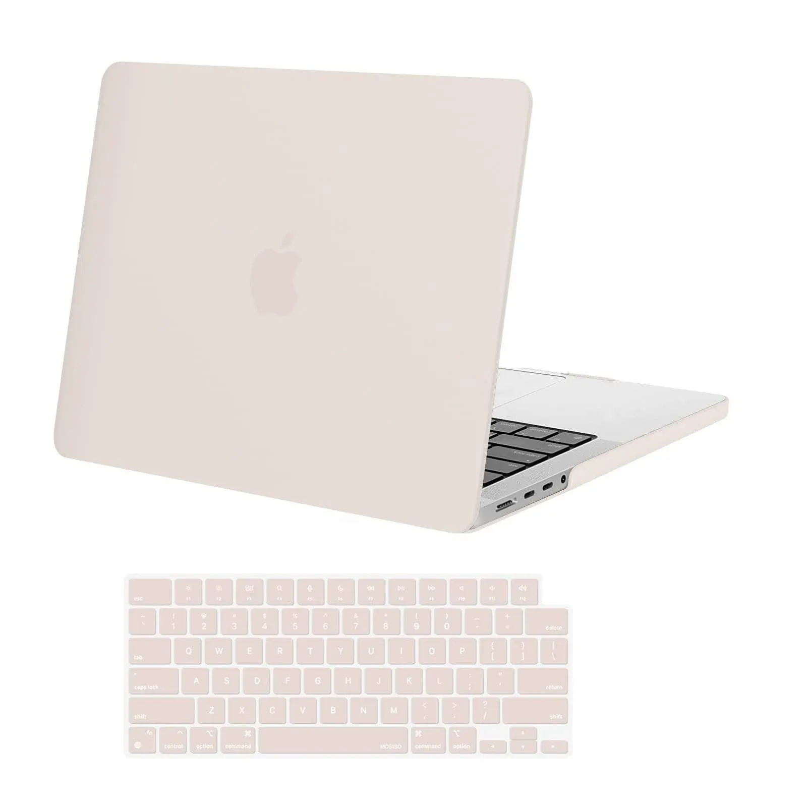 MOSISO Compatible with MacBook Pro 14 inch Case 2024 2023 2022 2021 M4 M3 M2 M1 Pro Max A3112 A3185 A3401 A2918 A2992 A2779 A2442, Plastic Hard Shell&Keyboard Cover&Screen Film&Pouch, Rock Gray