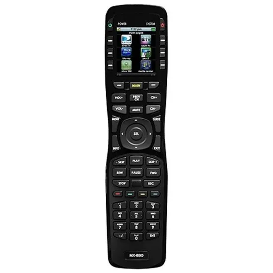 Universal Remote Control - MX-890 IR/RF Open Architecture Remote w/Charging Base - Black