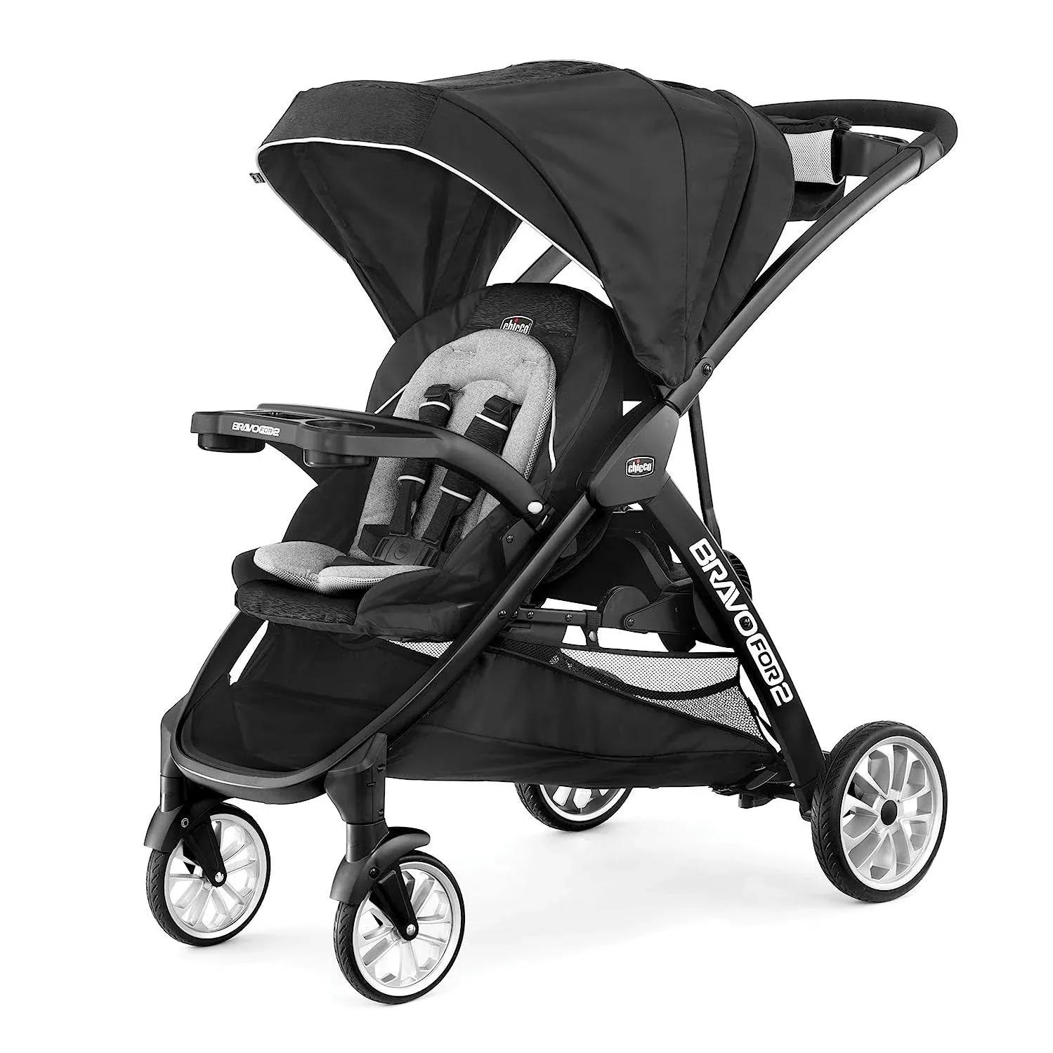 Chicco Bravo for 2 Double Stroller - Iron