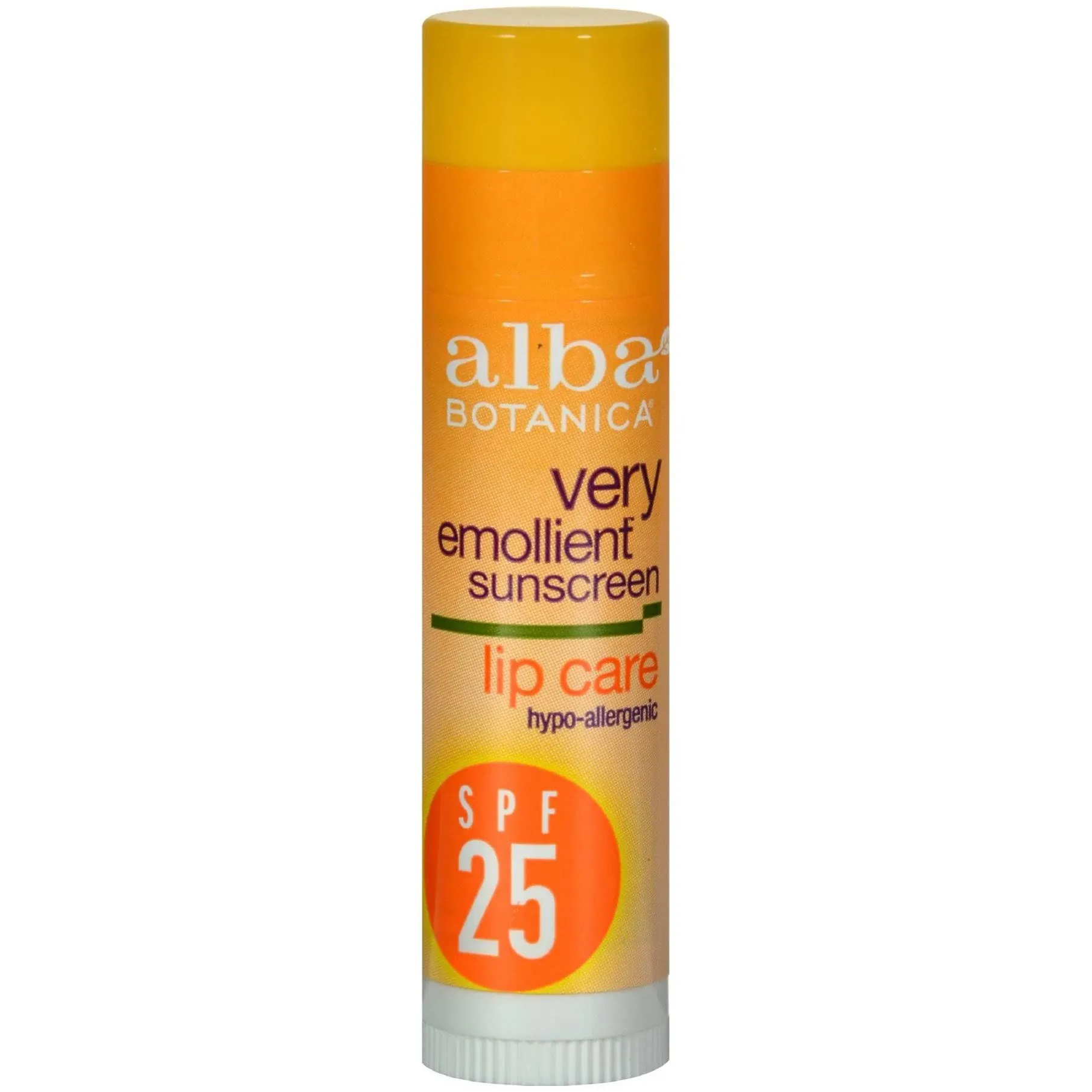 Alba Botanica Lip Balm, Moisturizing Sunscreen, Broad Spectrum SPF 25 - 0.15 oz