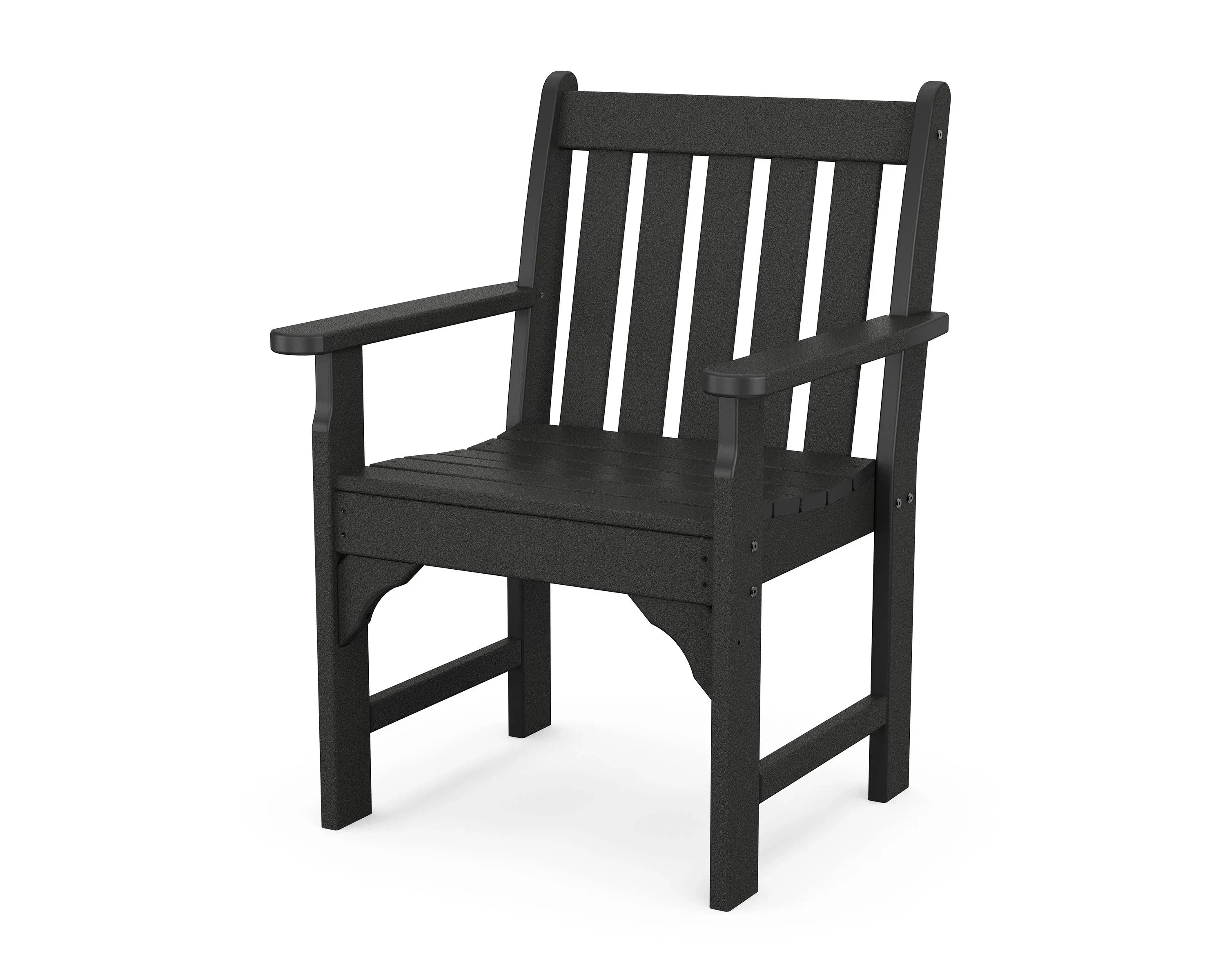 POLYWOOD Vineyard Black Garden Arm Chair