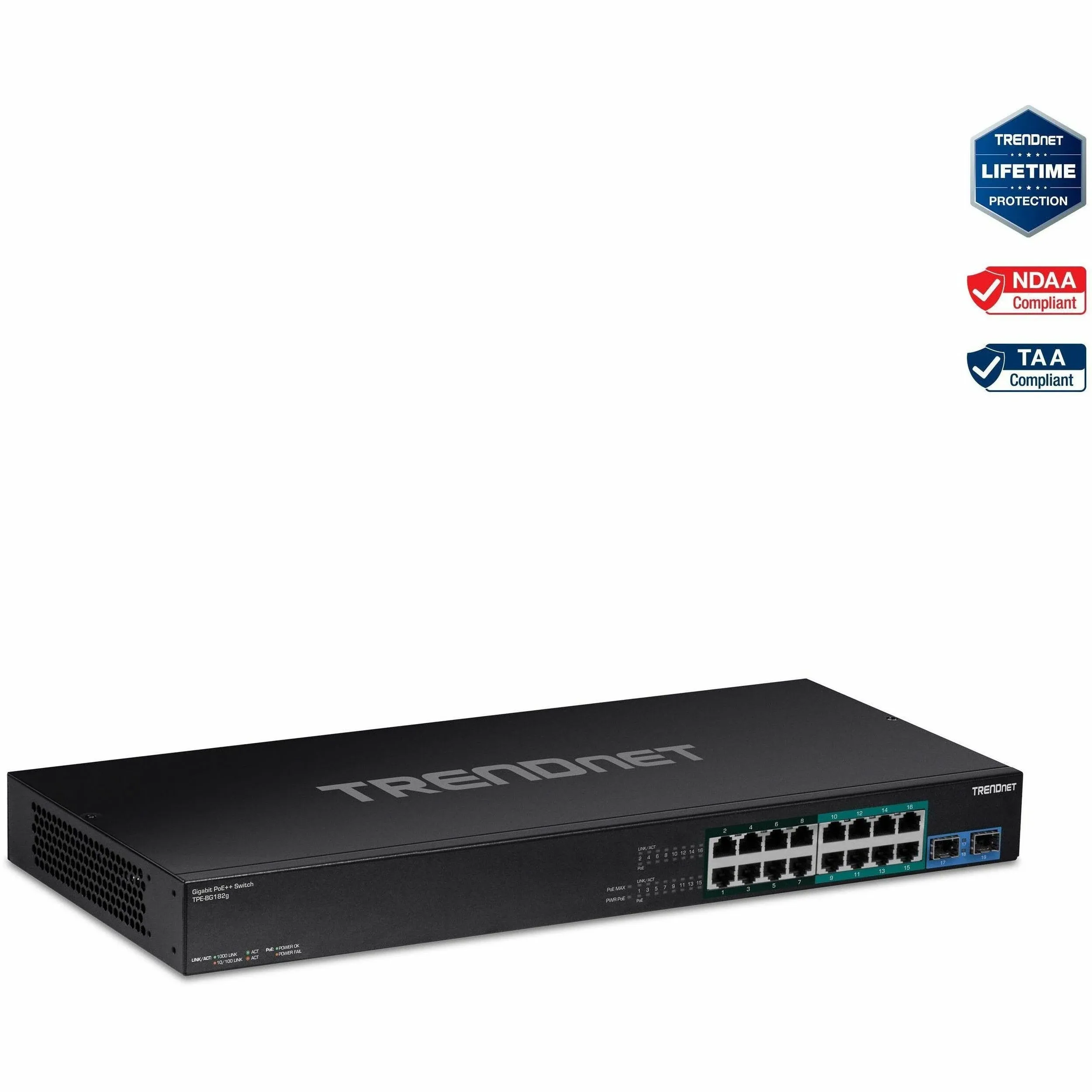 TRENDnet TPE-BG182g, 18-Port Gigabit 4PPoE Switch