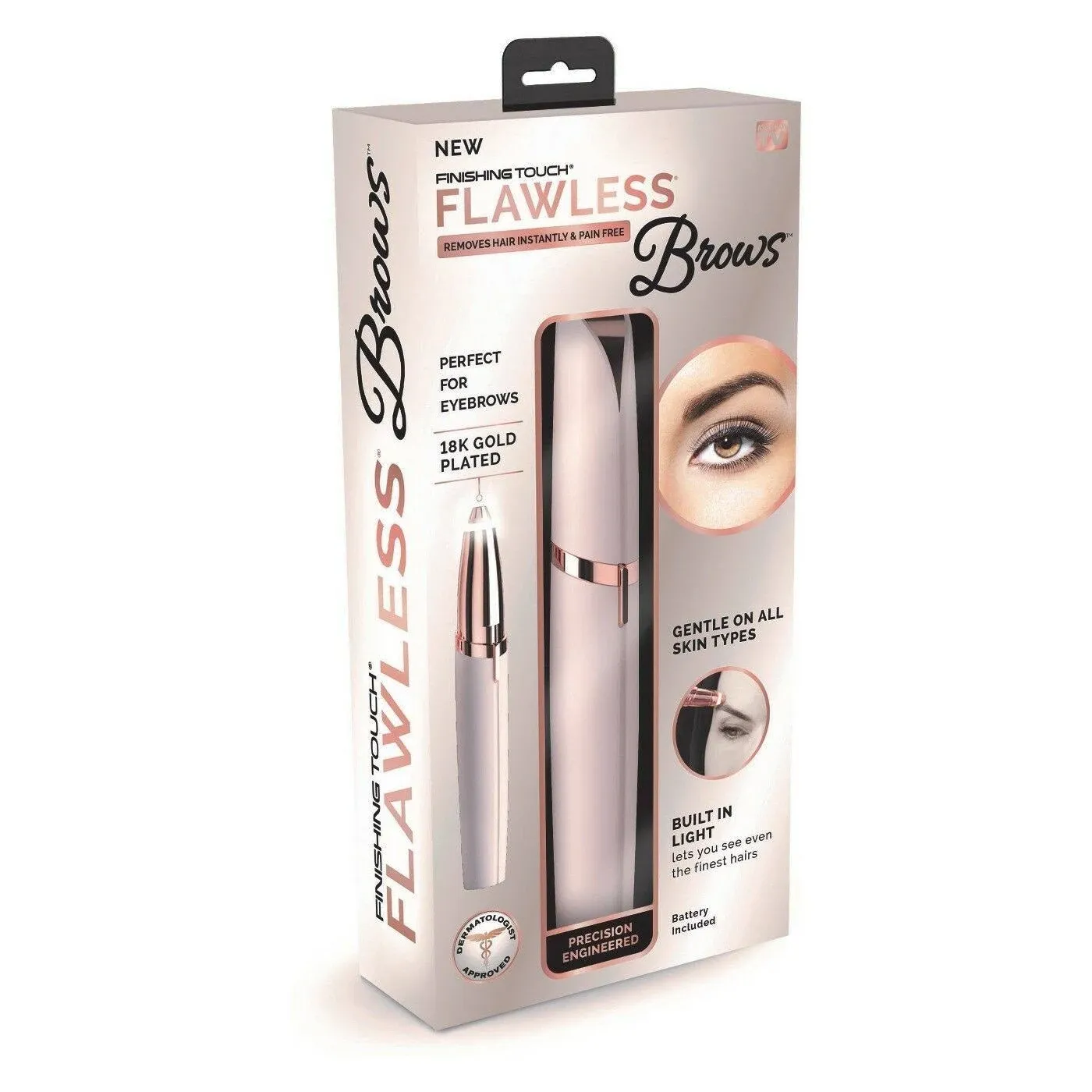 Finishing Touch Flawless Eyebrow Hair Remover Electric Razor