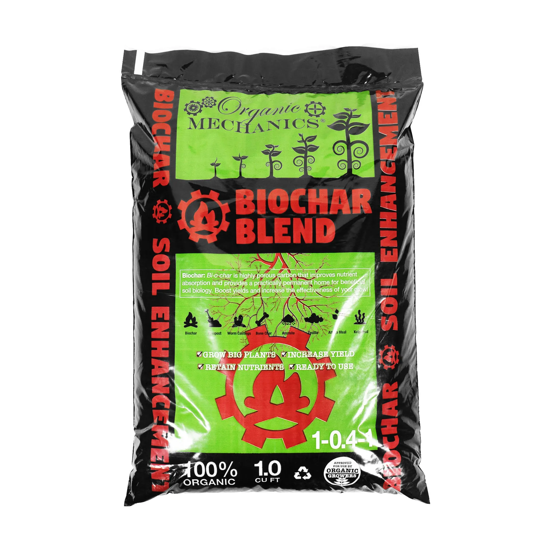 Organic Mechanics Biochar Blend Soil Additive / Fertilizer