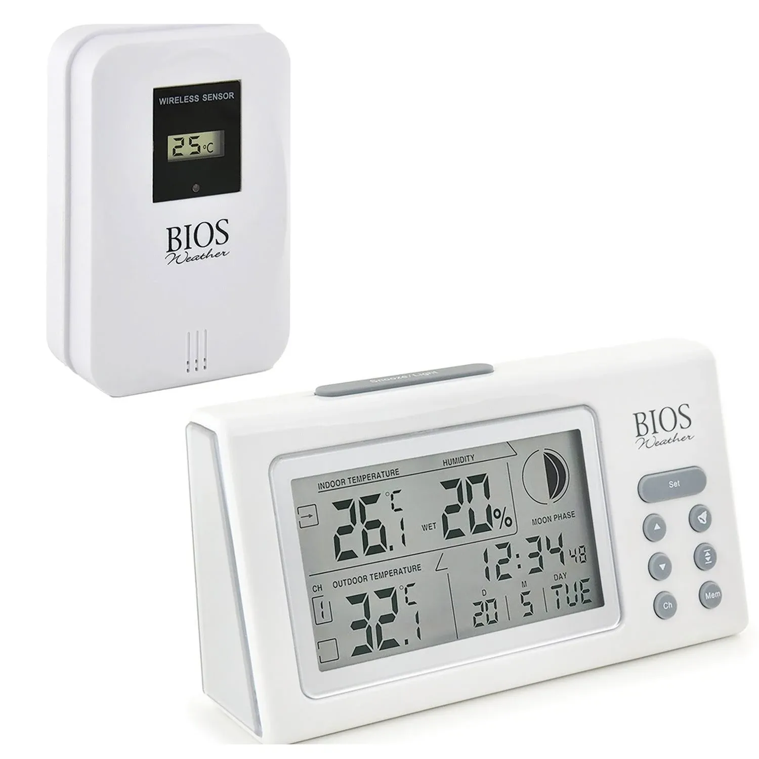 Bios Indoor/Outdoor Wireless Thermometer and Hygrometer