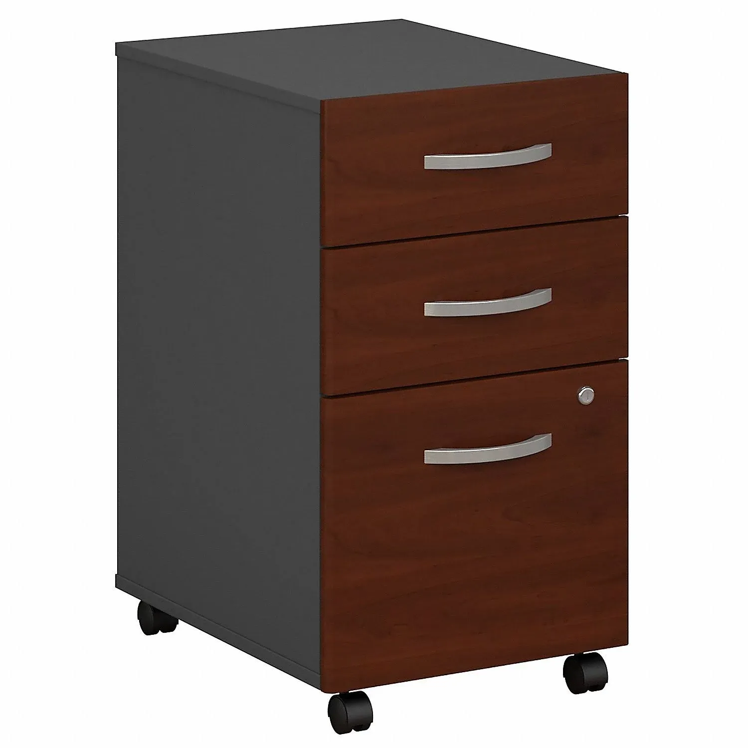 Series C 3 Drawer Mobile File Cabinet in Hansen Cherry - Engineered Wood