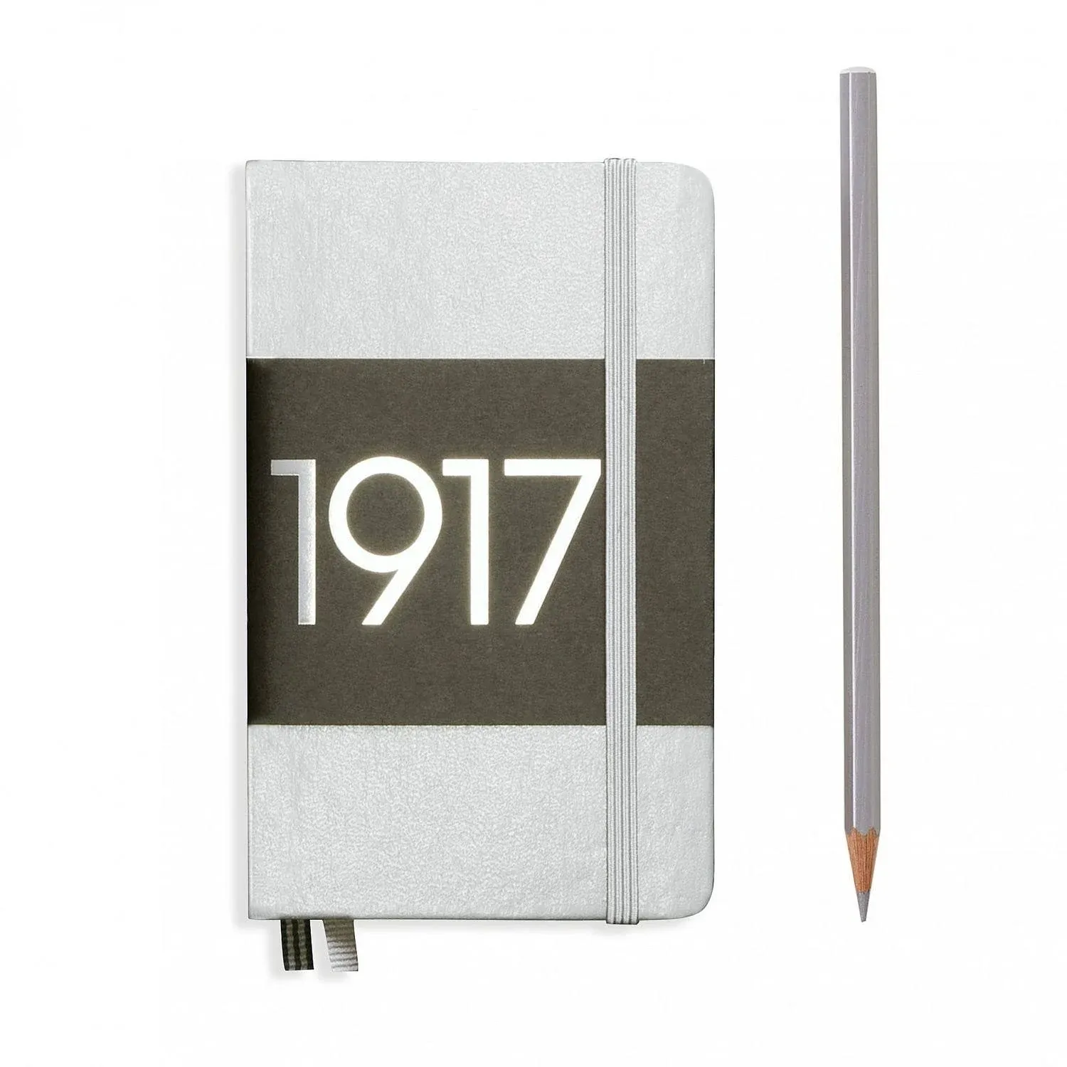 LEUCHTTURM1917 Metallic Special Edition - Pocket A6 Dotted Hardcover Notebook (Silver) - 187 Numbered Pages